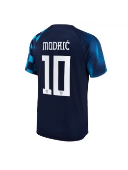 Moški Nogometna dresi replika Hrvaška Luka Modric #10 Gostujoči SP 2022 Kratek rokav